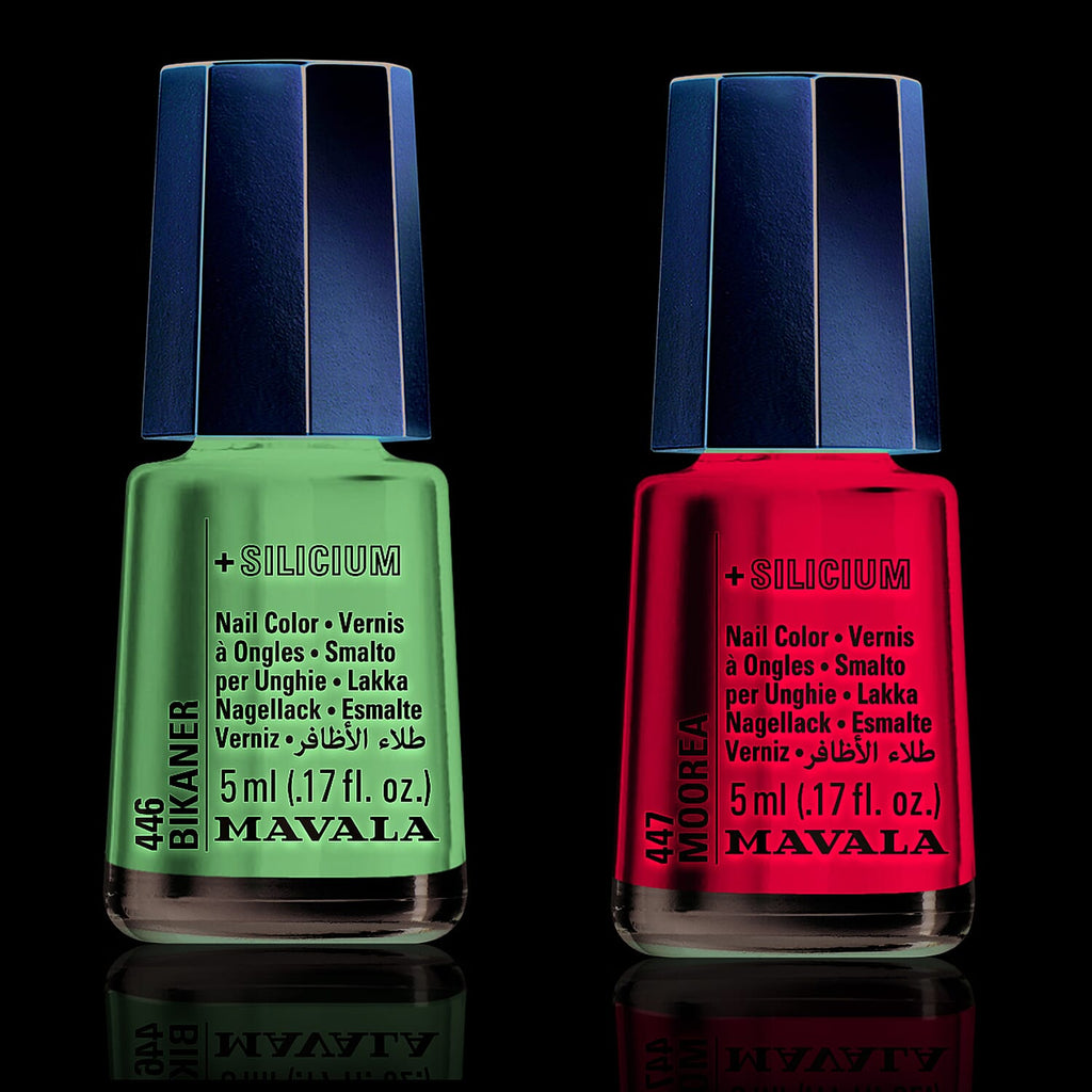 Pack of 2 - Mavala - Colour Block  Duo - Bikaner (Mauve) and Moorea (Blue) - 5ml Each