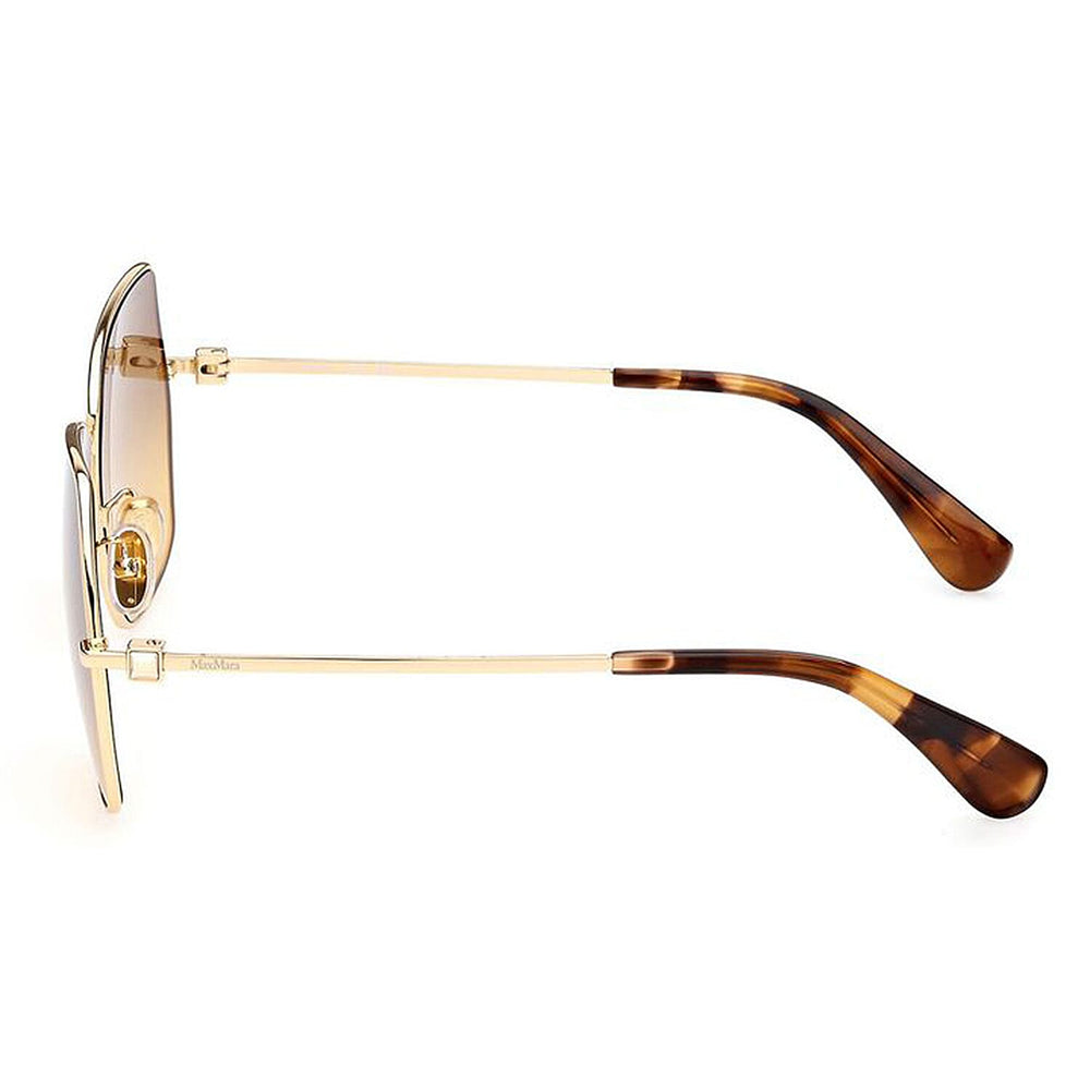 Max Mara Angular Square Sunglasses - Gold