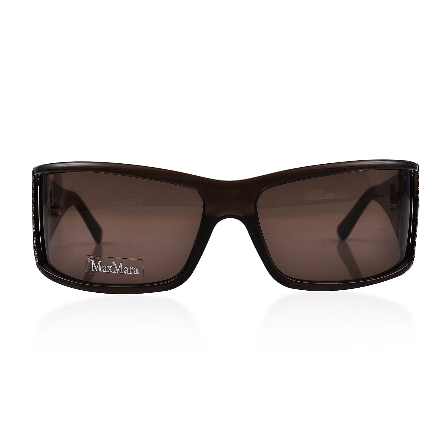 Max Mara Womens Large Oversized Sunglasses - Brown