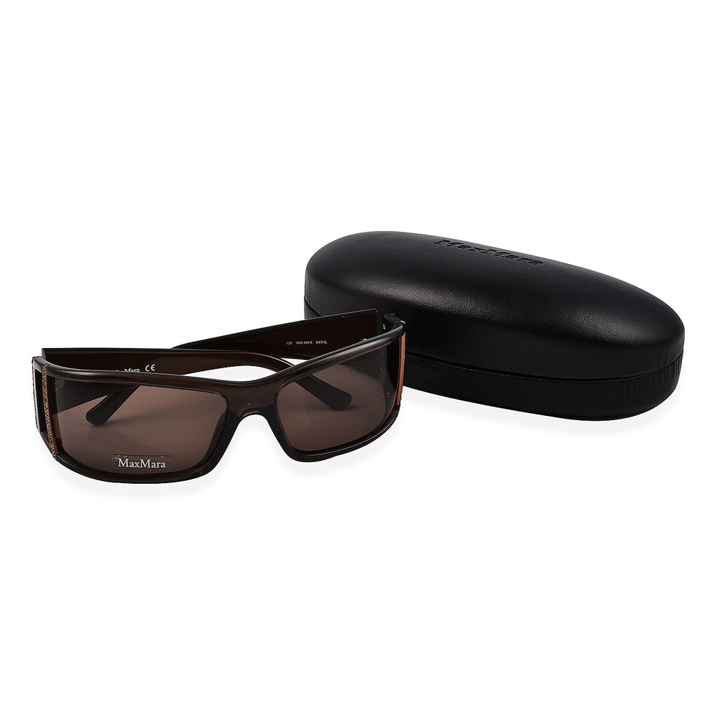 Max Mara Womens Large Oversized Sunglasses - Brown