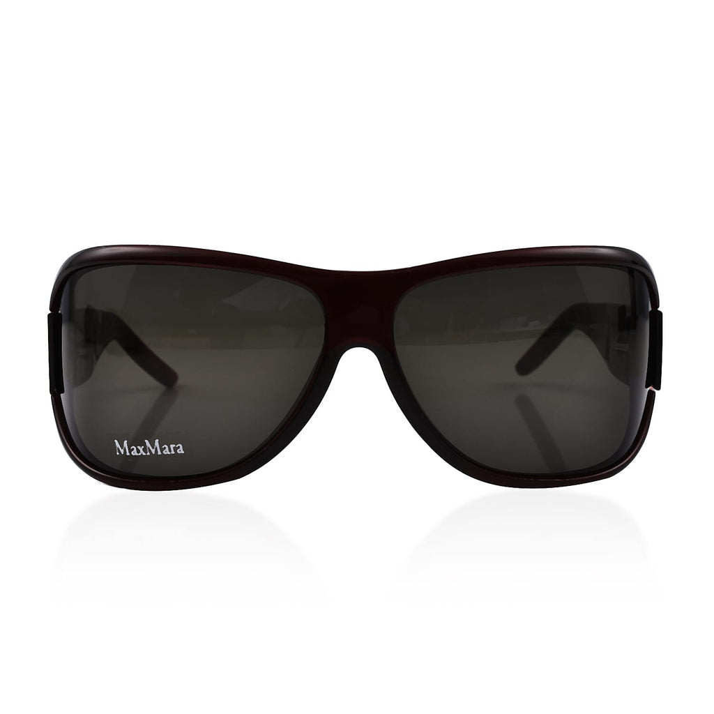 Max Mara Womens Large Oversized Sunglasses - Dark Red