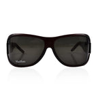 Max Mara Womens Large Oversized Sunglasses - Dark Red