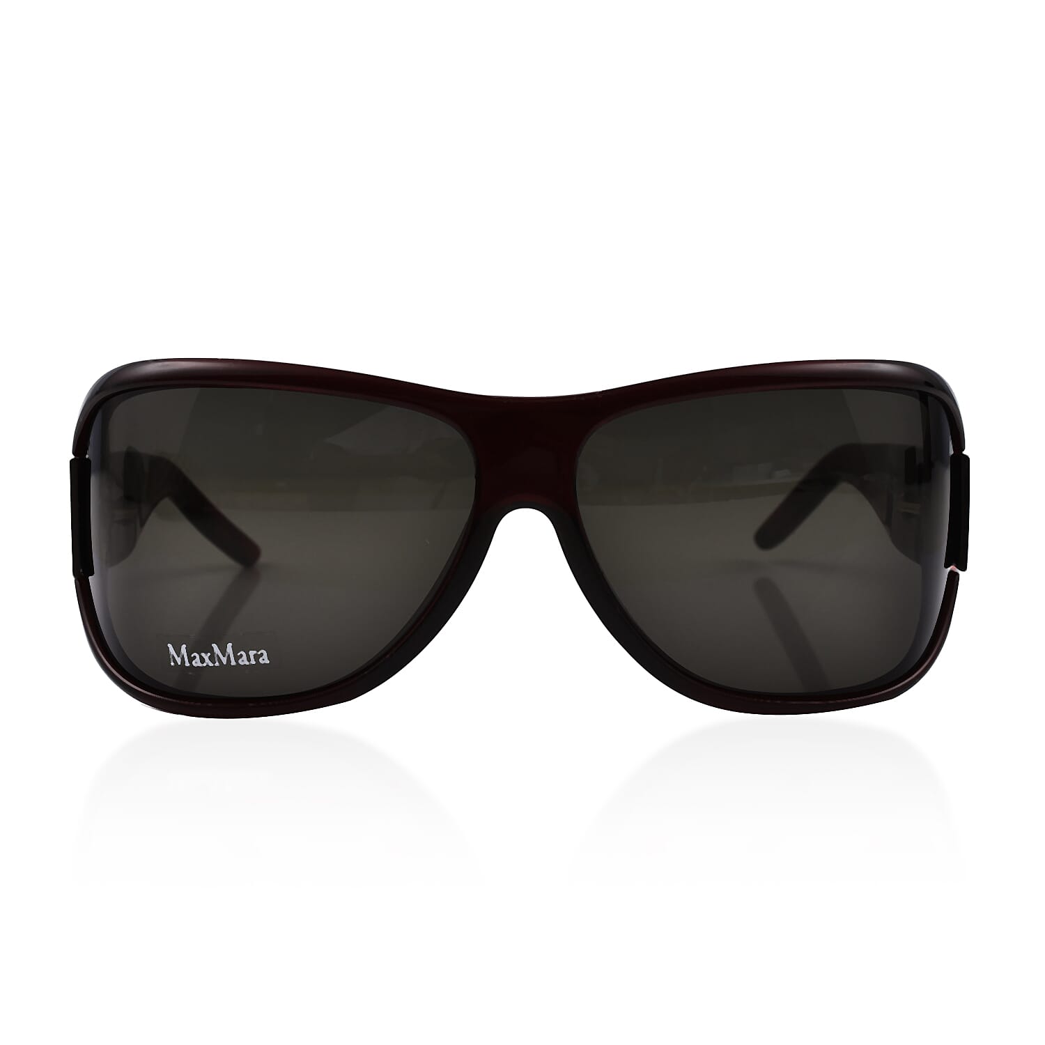 Max Mara Womens Large Oversized Sunglasses - Dark Red