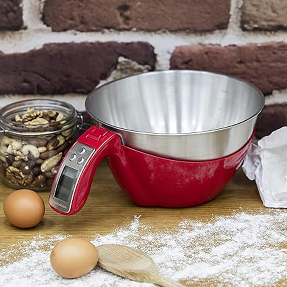 Morphy Richards Equip 3 in 1 Digital Jug Scales (Requires 2xAAA Batteries, Not Inc.) - Red