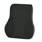 Memory Foam Lumbar Support Pillow (Size 50x48 cm) - Blue & Black