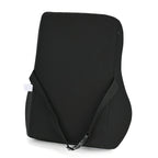 Memory Foam Lumbar Support Pillow (Size 50x48 cm) - Blue & Black