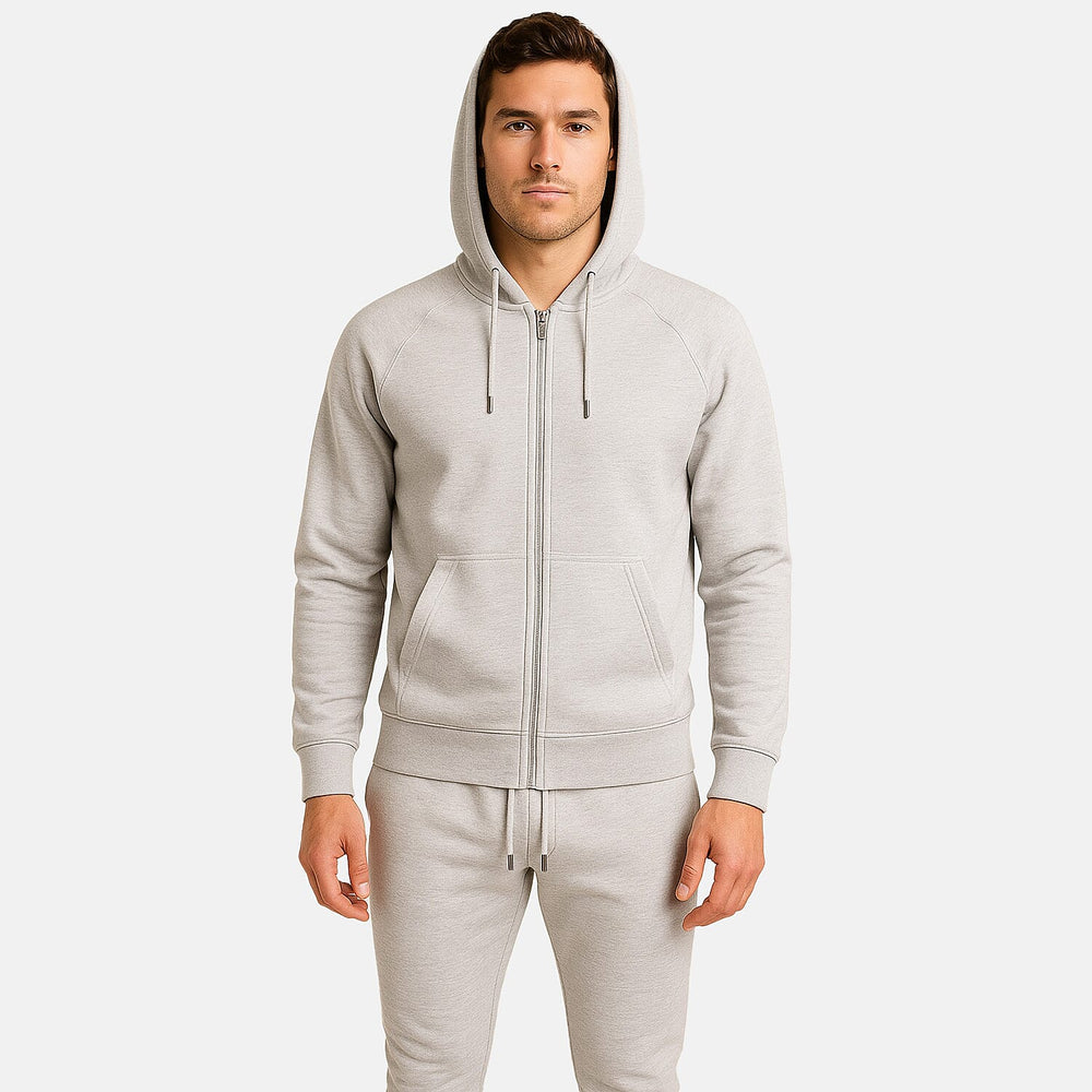 Men’s 2-Piece Fleece Cotton Tracksuit  for Winter and Everyday Wear