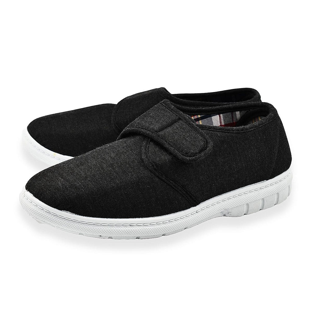 Mens Canvas Kevin Shoes (Size 7) - Charcoal