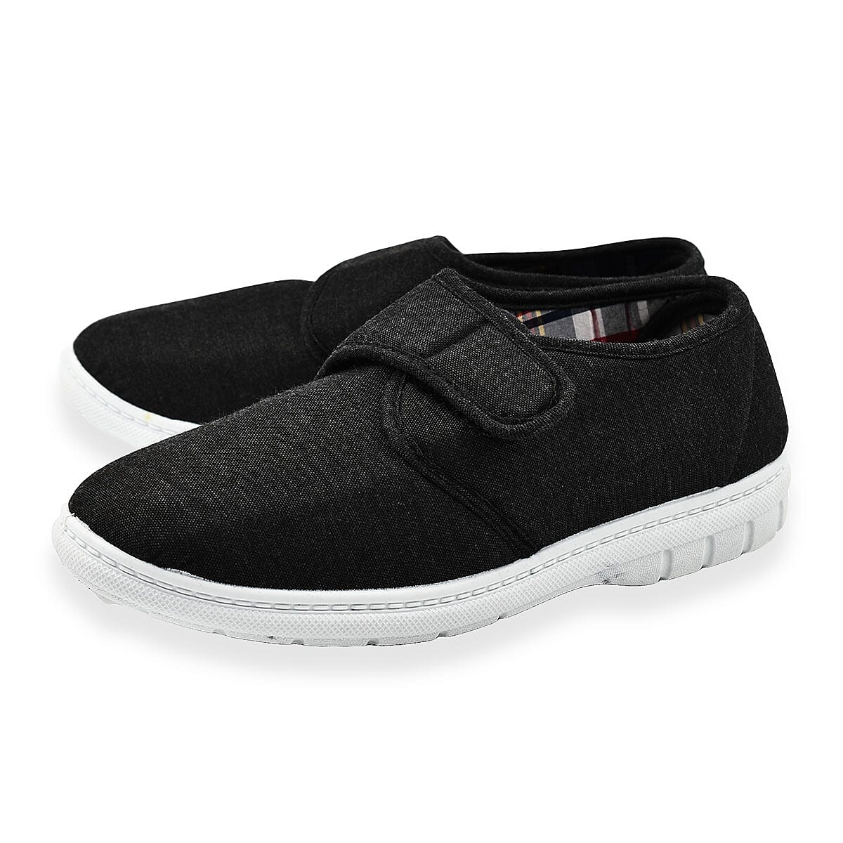 Mens Canvas Kevin Shoes (Size 7) - Charcoal
