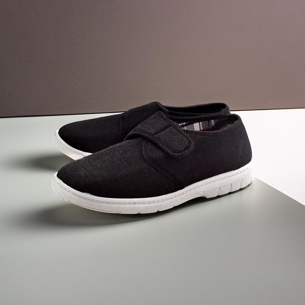 Mens Canvas Kevin Shoes (Size 7) - Charcoal