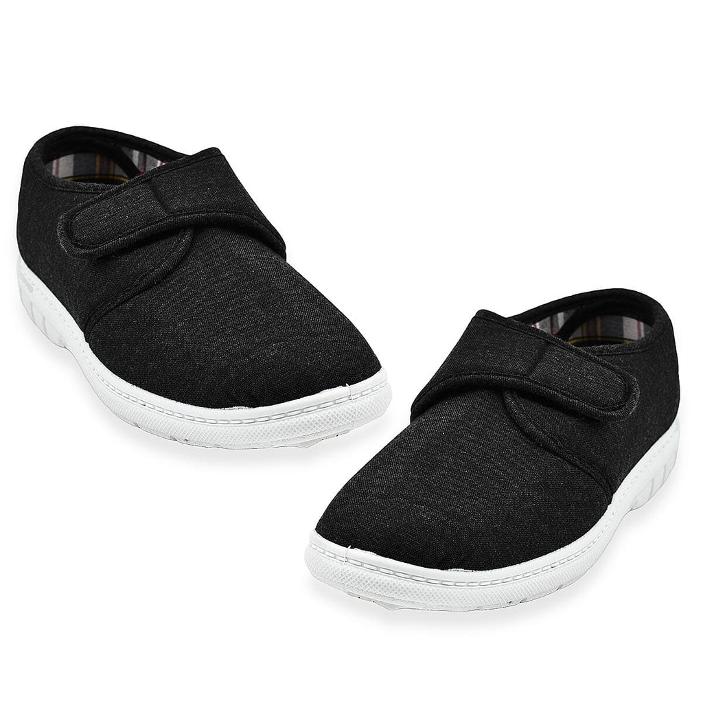 Mens Canvas Kevin Shoes (Size 7) - Charcoal