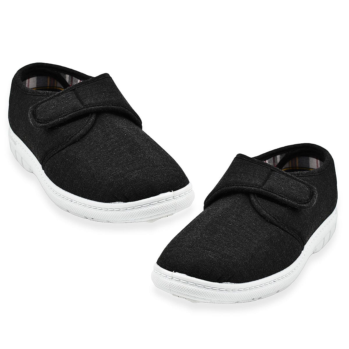 Mens Canvas Kevin Shoes (Size 7) - Charcoal