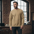 Mens Cotton Sweatshirt (Size - XL) - Sand
