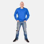 Mens Crew Neck Sweatshirt (Size M) - Blue