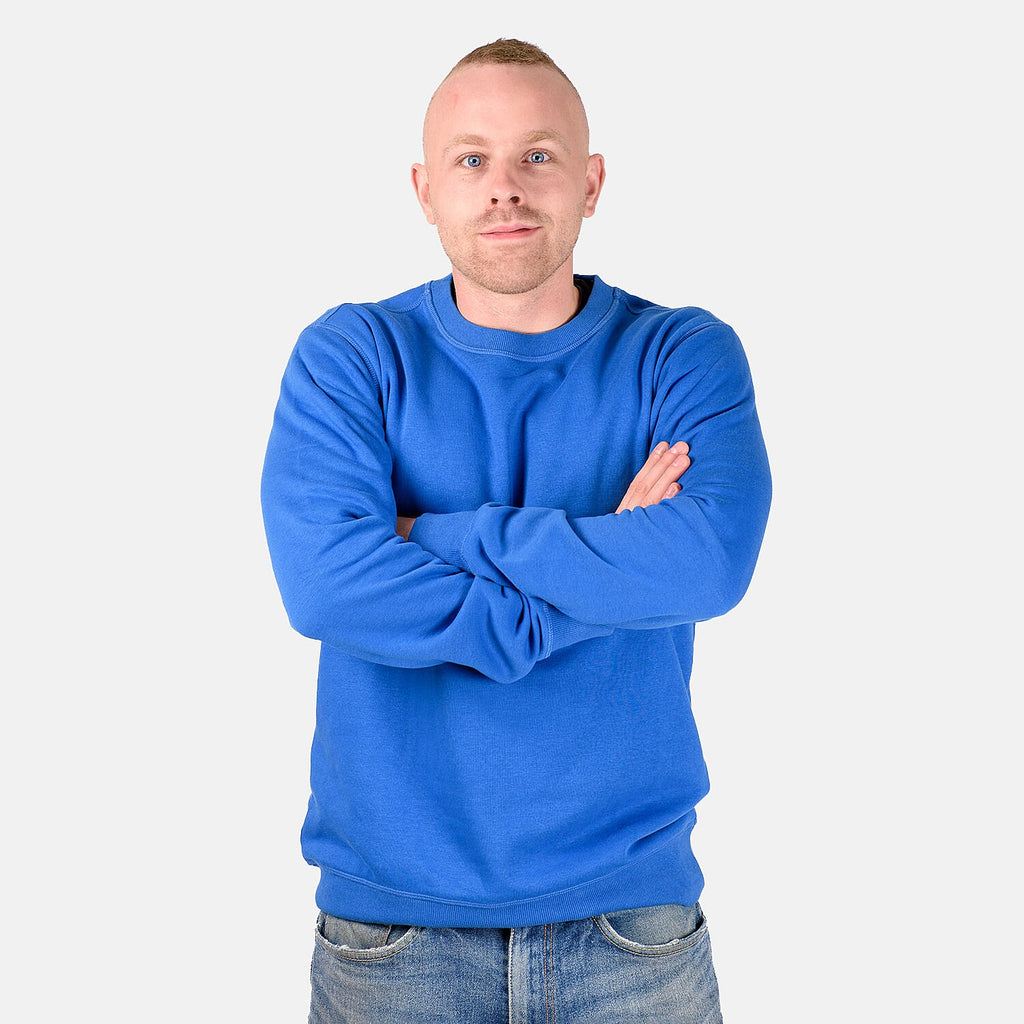 Mens Crew Neck Sweatshirt (Size M) - Blue