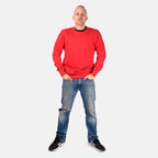 Mens Crew Neck Sweatshirt (Size M) - Red