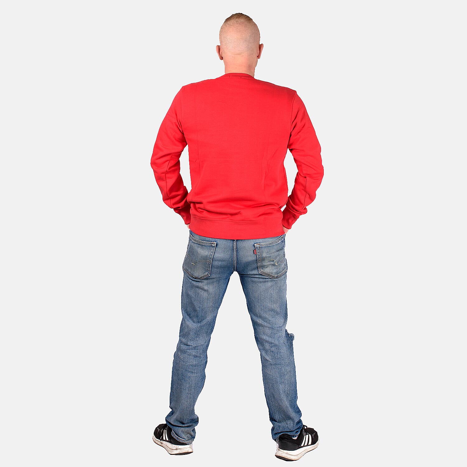Mens Crew Neck Sweatshirt (Size M) - Red