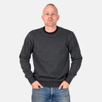 Mens Crew Neck Sweatshirt (Size L) - Charcoal Grey