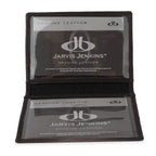Leather Slim Credit Card Holder - Dark Brown
