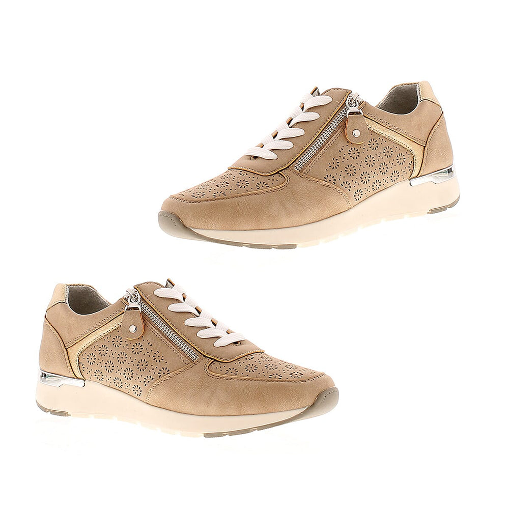 Dr Keller Detailed Trainers (Size 3) - Beige
