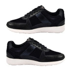 SONNY Leather Casual Zip-Up Trainers (Size 5) - Navy
