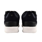 SONNY Leather Casual Zip-Up Trainers (Size 5) - Navy