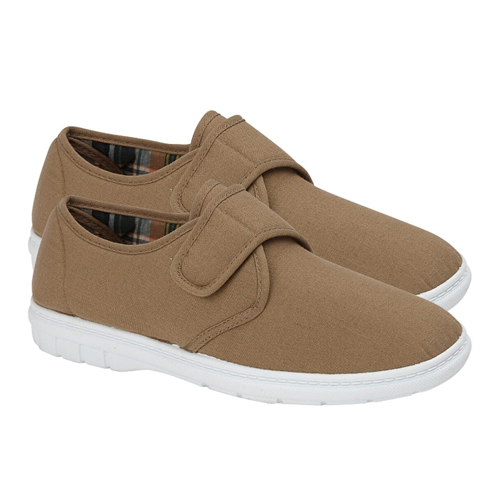 Charles Southwell Mens Kevin Canvas Shoes (Size 6) - Taupe