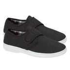 Mens Canvas Kevin Shoes (Size 7) - Charcoal