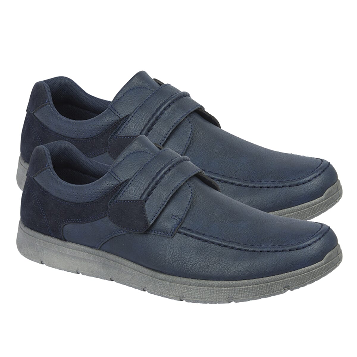ARNOLD Mens Lightweight 2 Strap Shoes (Size 7) - Navy