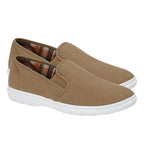 Charles Southwell Mens Brett Canvas Shoes (Size 7) - Taupe