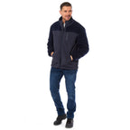 Mens Teddy Fleece Jacket (Size Xxl) - Navy