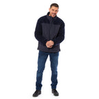 Mens Teddy Fleece Jacket (Size Xxl) - Navy