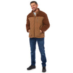Mens Teddy Fleece Jacket (Size Xxl) - Tan
