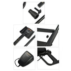 Metal Detector with LED Display, Waterproof Coil & Carrying Case Black