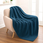 Microfiber Comfort Blanket Single Size (Size 130 x 170 cm) - Navy