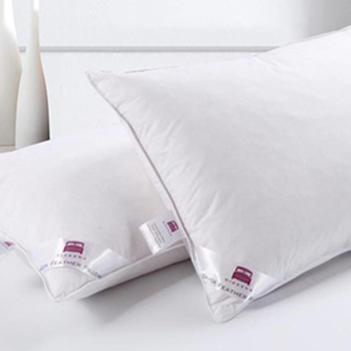 BRAND NEW - Set of 2 Duck Feather and Down Pillows - Deep filled with 1000g of feather and down