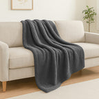 Microfiber Comfort Blanket Single Size (Size 130 x 170 cm) - Grey