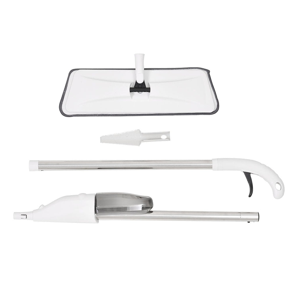 Lightweight Microfibre Spray Mop - Wet and Dry with Extra Wide 360 Degree Rotating Head (Size 63 cm) - White
