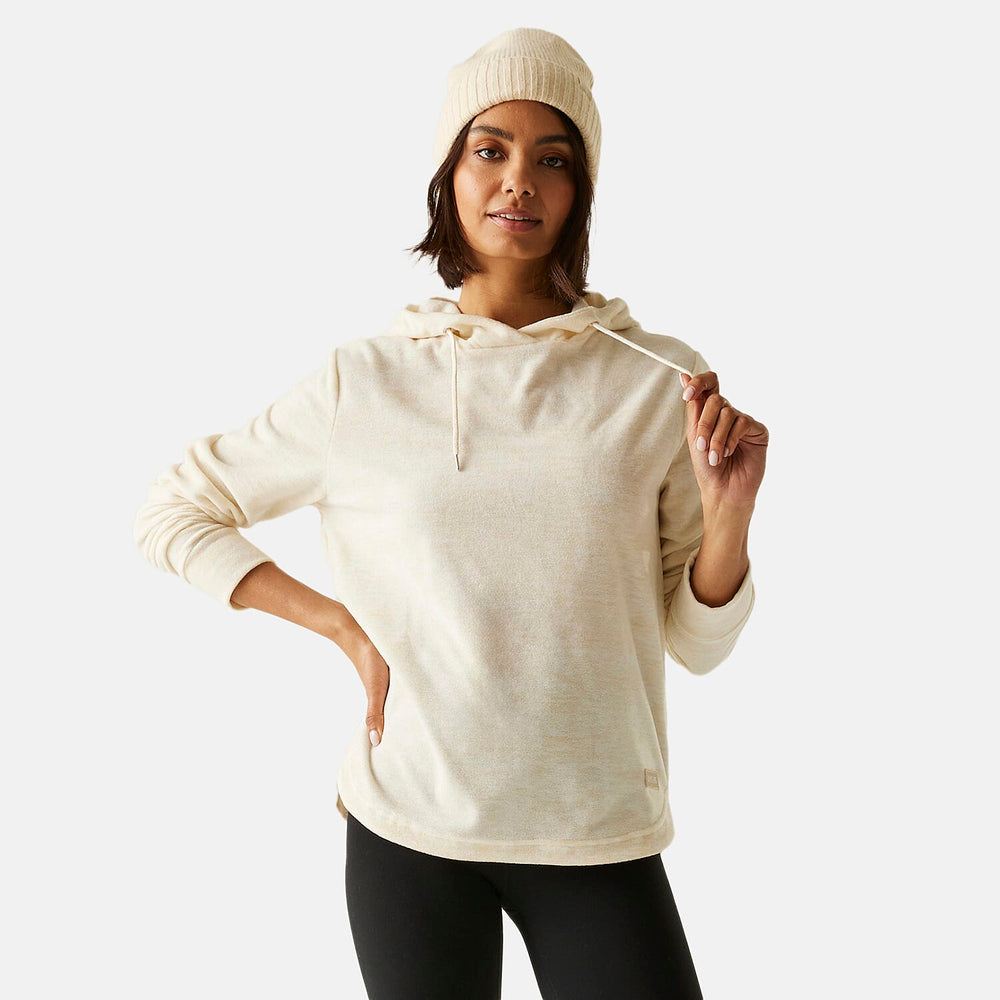 Regatta Womens Marl Fleece Hoodie (Size 18) - Lightvanilla