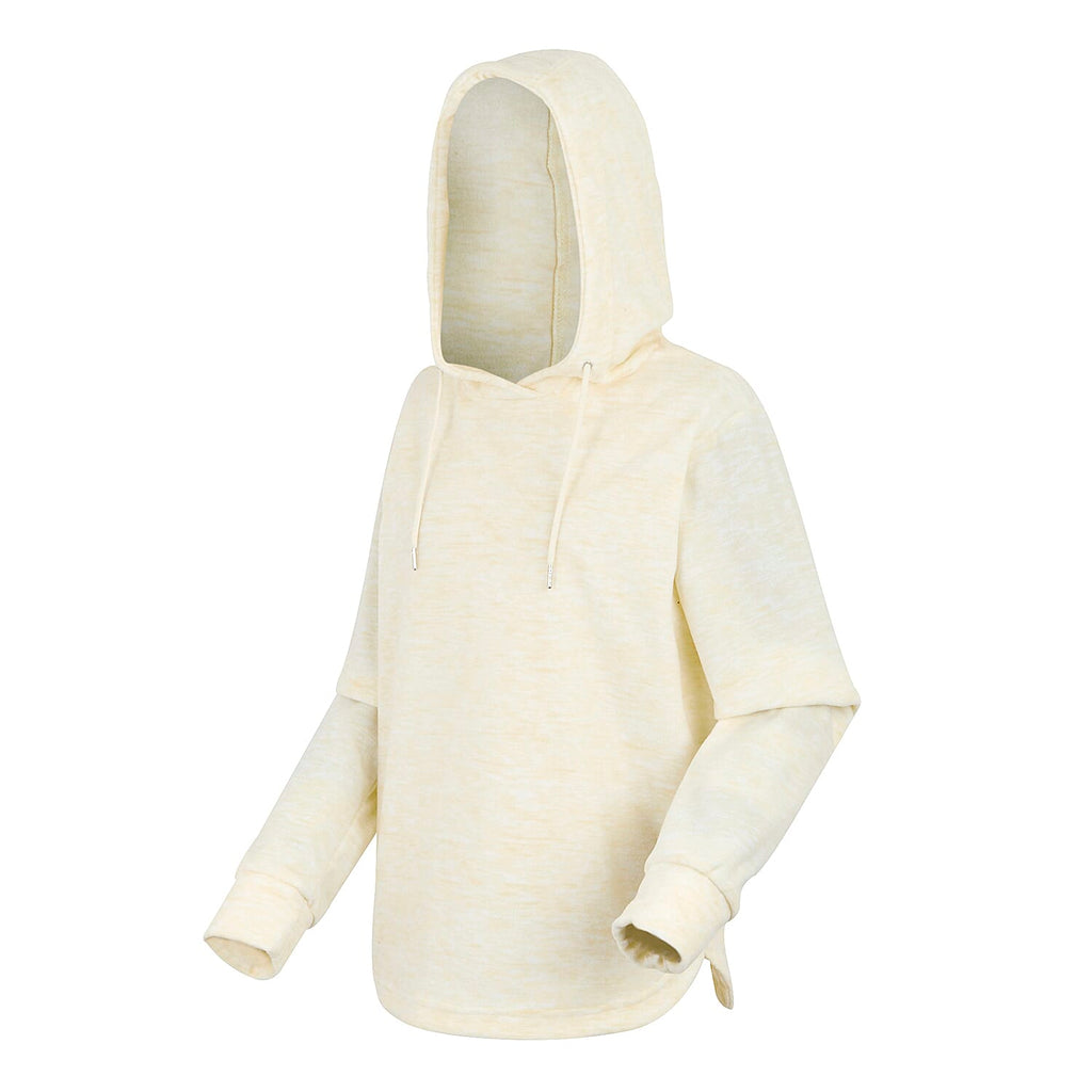 Regatta Womens Marl Fleece Hoodie (Size 18) - Lightvanilla