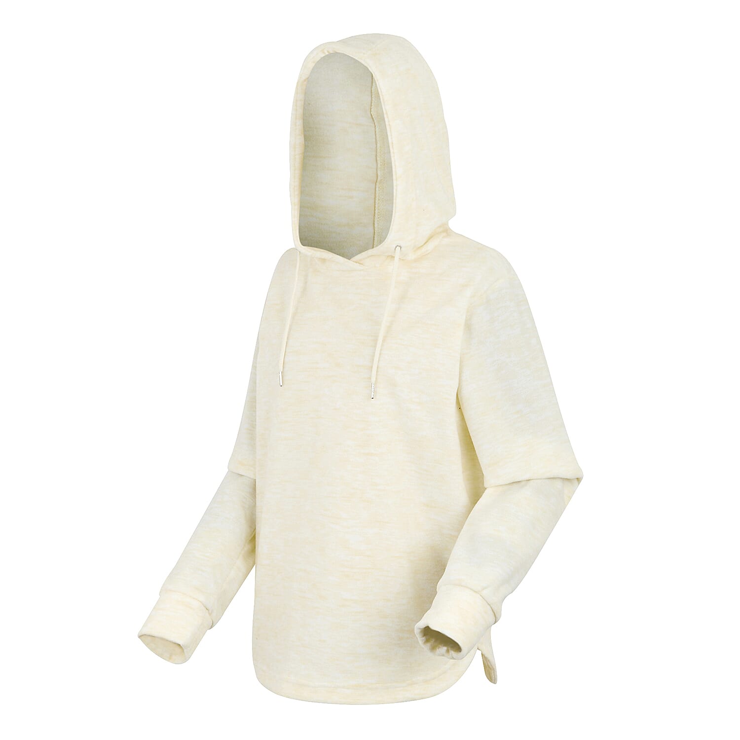 Regatta Womens Marl Fleece Hoodie (Size 20) - Lightvanilla