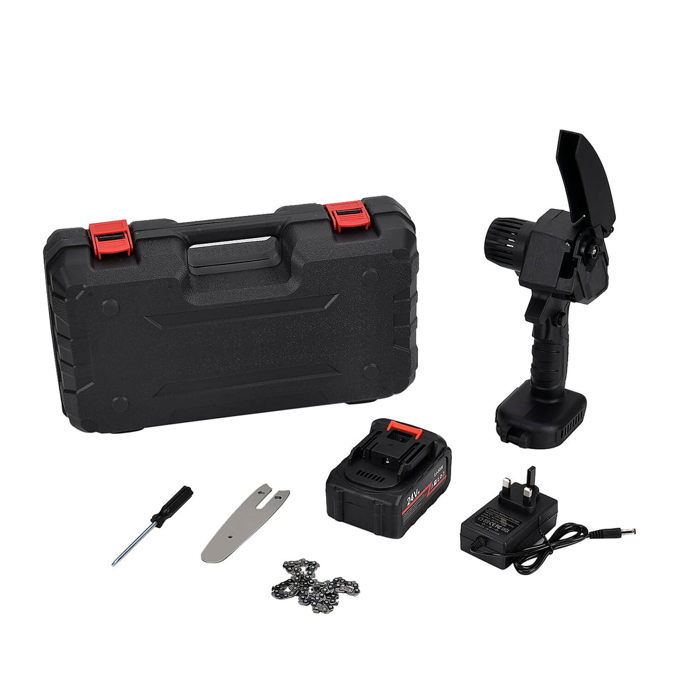 Cordless Electric Chainsaw (Battery 1200 mAh) - Black