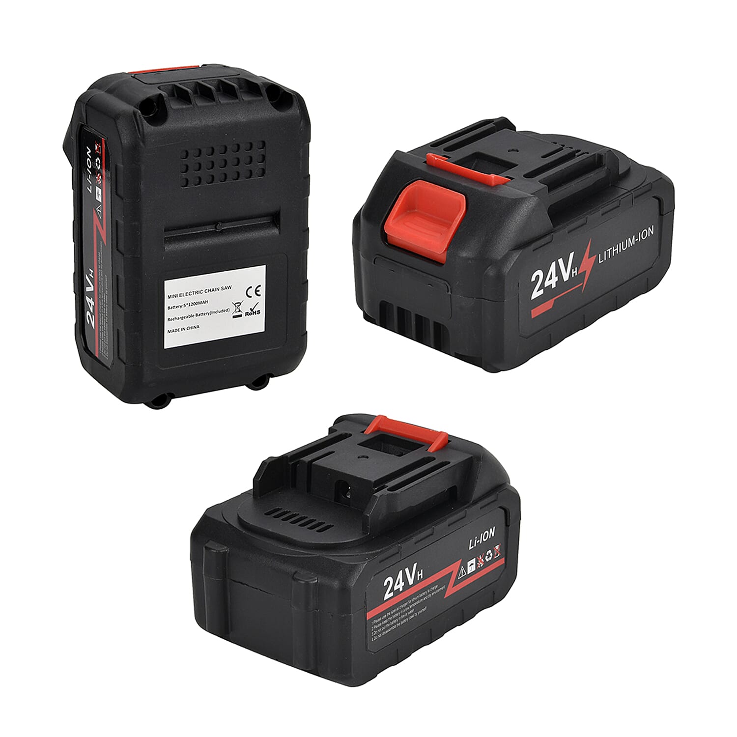 Cordless Electric Chainsaw (Battery 1200 mAh) - Black