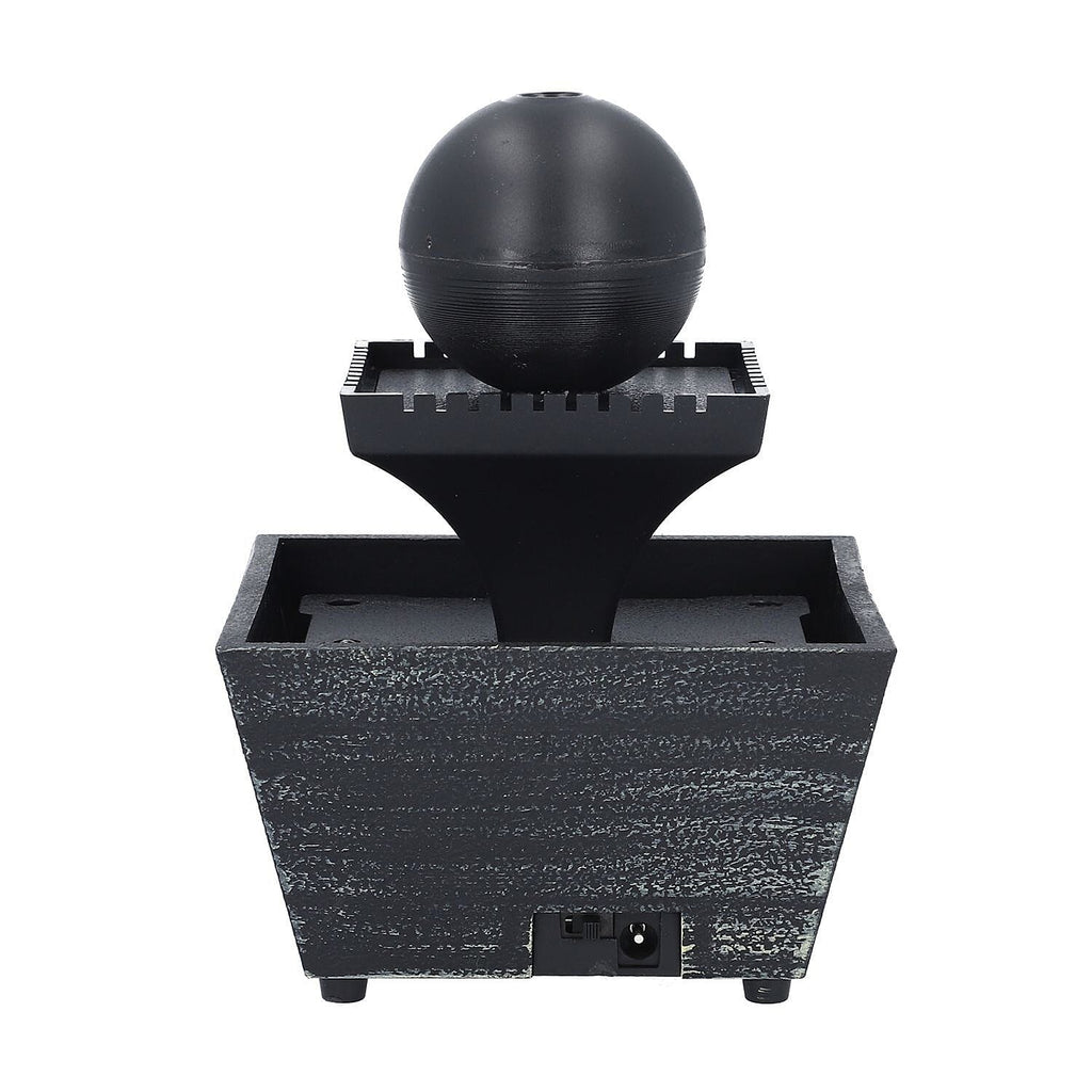 Sphere Ball Mini Water Fountain with LED Light (Size - 17x12x12cm)