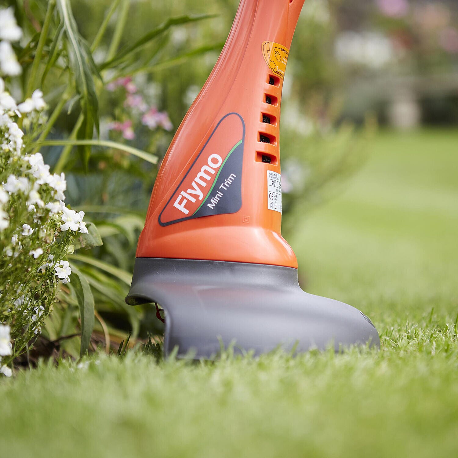 Flymo Mini Trim Electric Grass Strimmer - Orange - Grey - 21cm Cutting Width