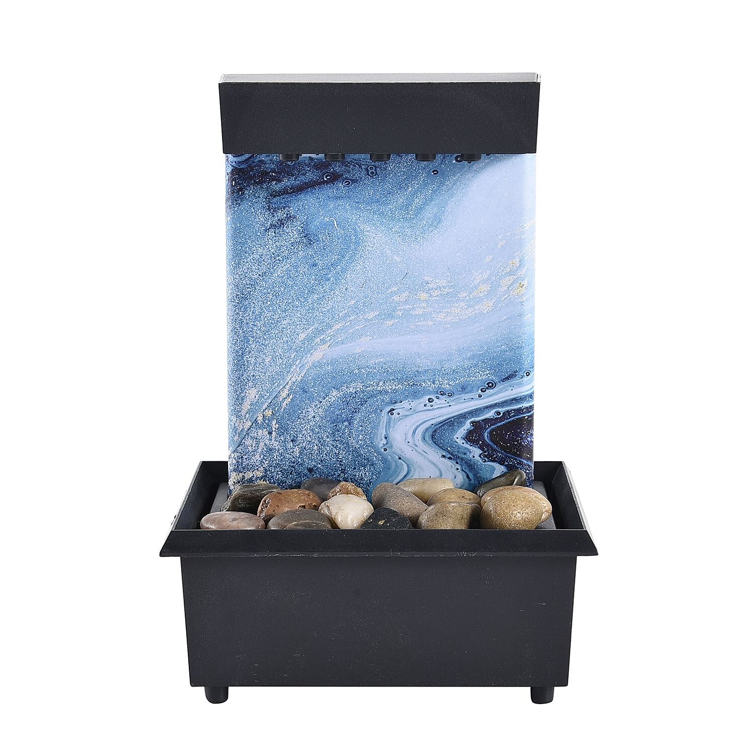 Waterfall Water Fountain with LED Light  (2 AA Battery, Not Included)
