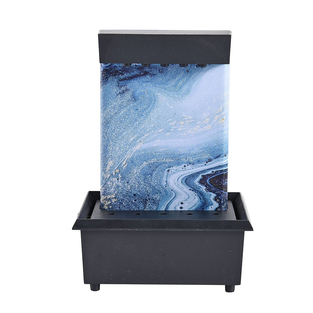 Waterfall Water Fountain with LED Light  (2 AA Battery, Not Included)