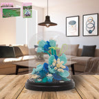 Minibricks Blue Carnation with a Dome