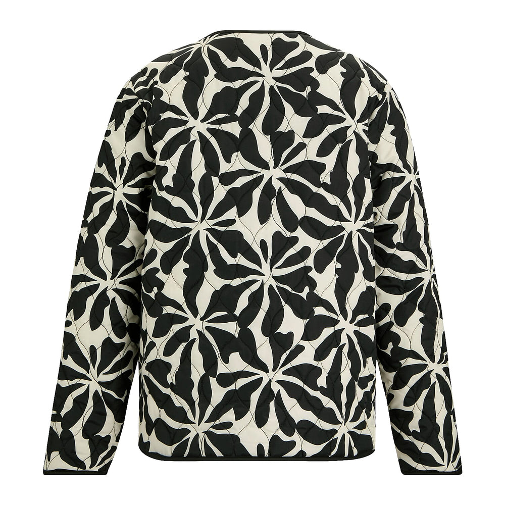 Regatta Womens Floral Quilted Jacket with Water-Repellent Finish and Pockets (Size 12) - Beige