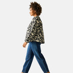 Regatta Womens Floral Quilted Jacket with Water-Repellent Finish and Pockets (Size 20) - Beige